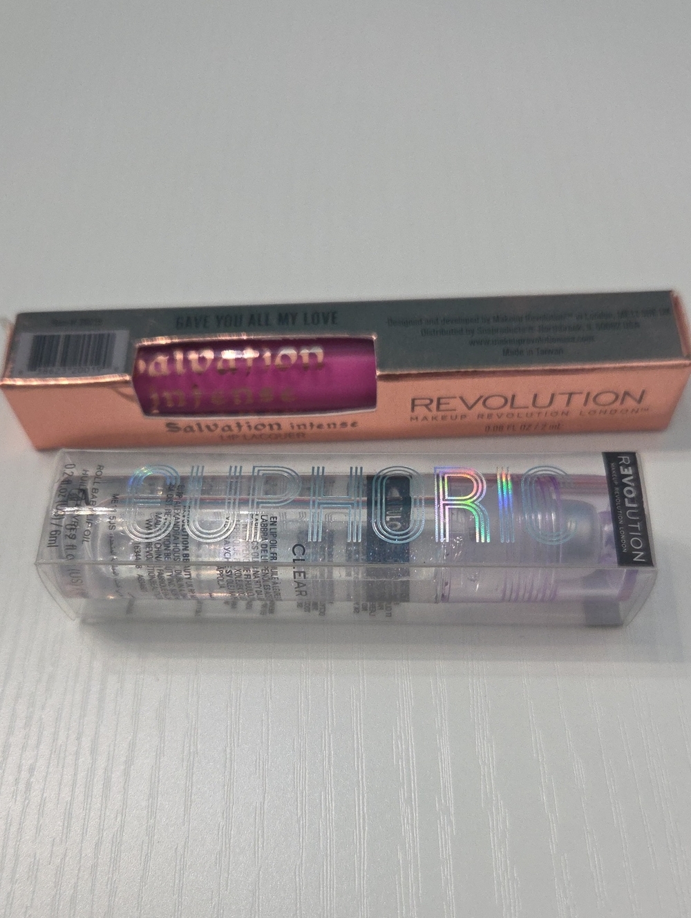 Revolution Salvation Intense Lipstick and Clear Gloss Duo - Pink